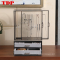 Countertop Deco Clear Black White Earring Display Acrylic Jewelry box Organizer